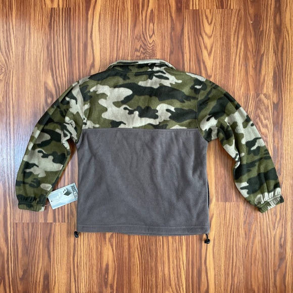 NWT Kids Camo Vintage Fleece 1/4 Zip Pullover - Picture 3 of 8